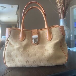 Dooney & Bourke Canvas & Leather Satchel/Crossbody!